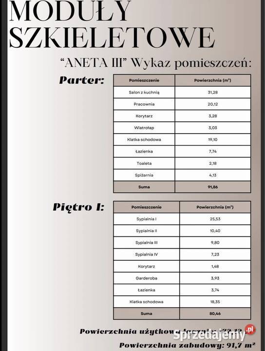 Na sprzedaż DOM Moduł Szkieletowy mieszkalny Olsztyn