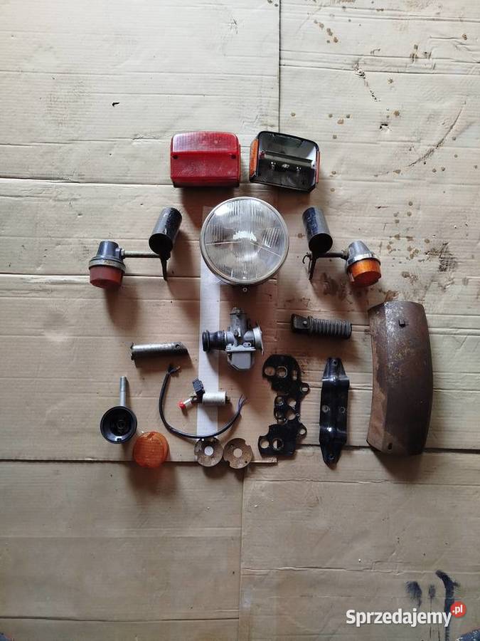 JAWA TS 350 Części Gaźnik Lampa Błotnik Uchwyty wielkopolskie Laski