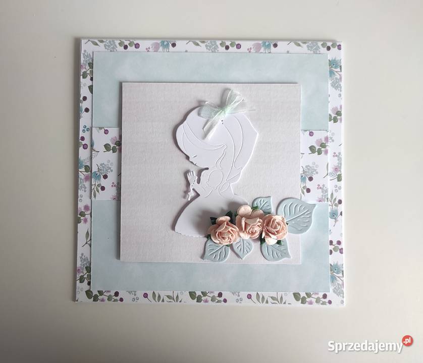 Kartka okolicznościowa ręcznie robiona Komunia Łódź