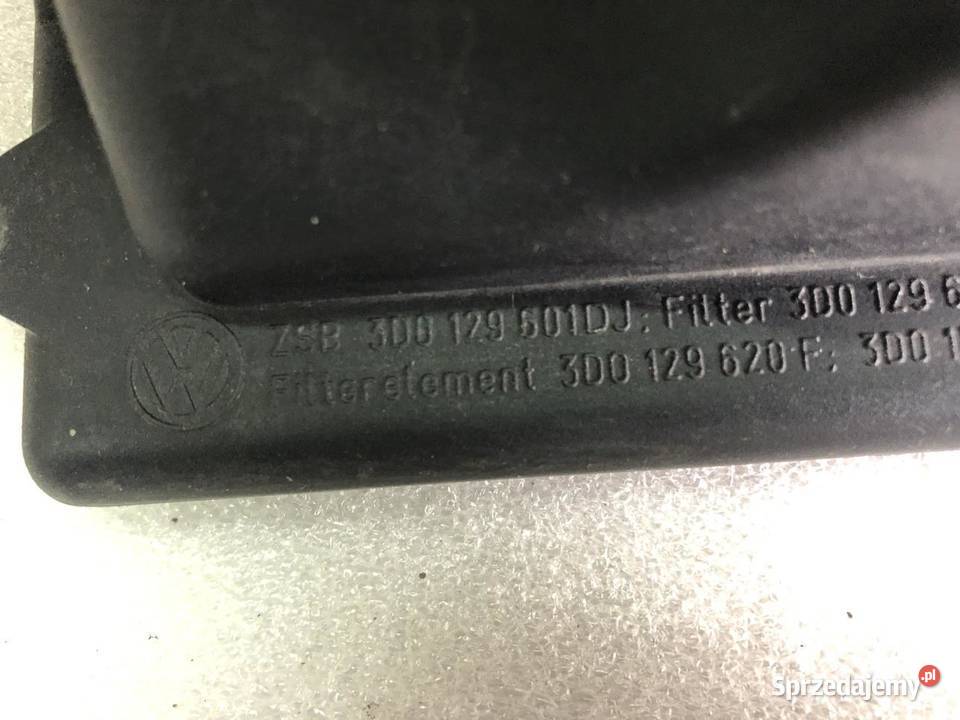 OBUDOWA FILTRA POWIETRZA 3D0129601DJ VW PHAETON osobowe wielkopolskie