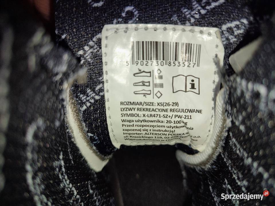 Łyżwy dziecięce regulowane 2629 Dąbrowa Górnicza