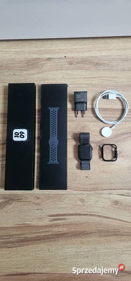 Apple Watch Series NIKE 7 GPS 45 mm Czarny lubuskie Szprotawa