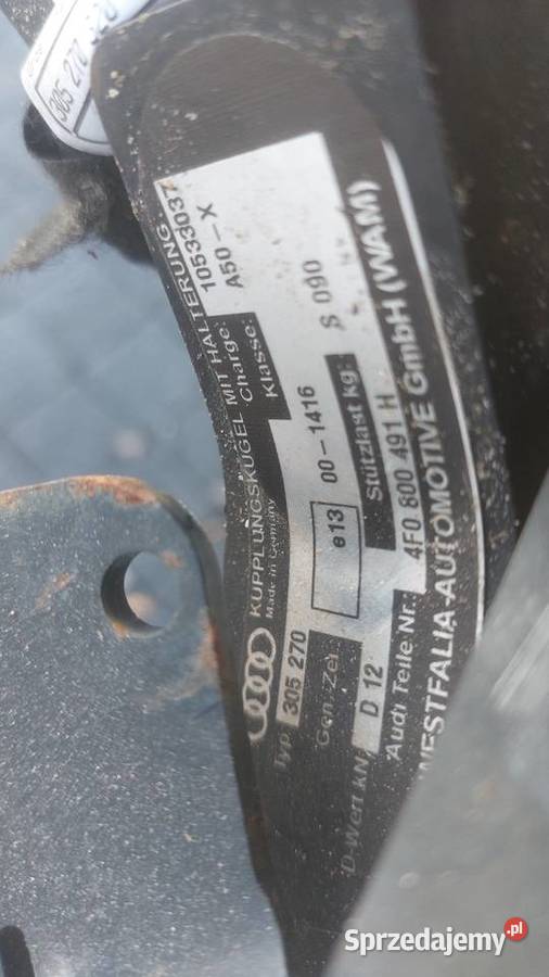 Hak elektryczny Audi osobowe Iwanowice