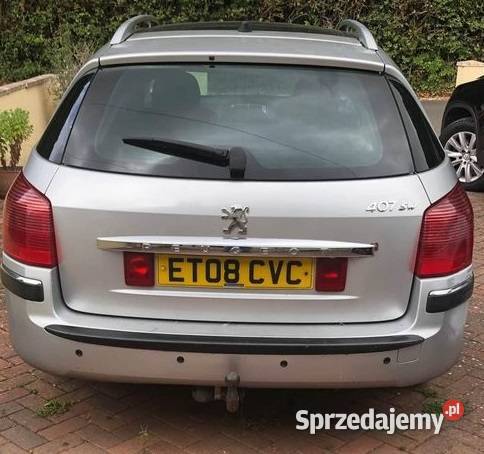 Peugeot 407SW anglik 20 HDI łódzkie Andrespol