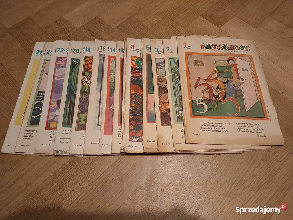 Świerszczyk gazeta dzieci z okresu PRL 1980 18 Kościan