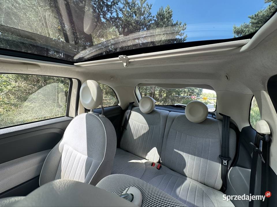 Fiat 500 12 biały panorama alufelgi 500 Zamość