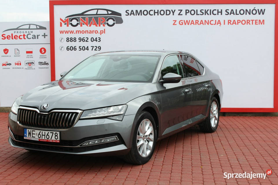 koda Superb AMBITION 15 TSI DSG Salon Polska elektryczne lusterka Włocławek
