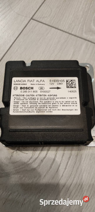 Lancia sterownik AIRBAG 51939105 0 285 011 805 osobowe