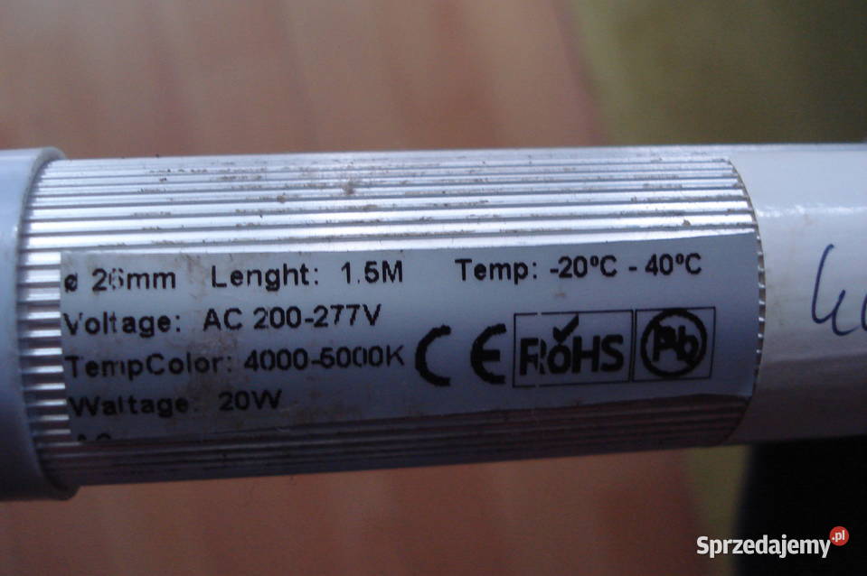 Świetlówki LED 2 150 20 W do lady chłodniczej
