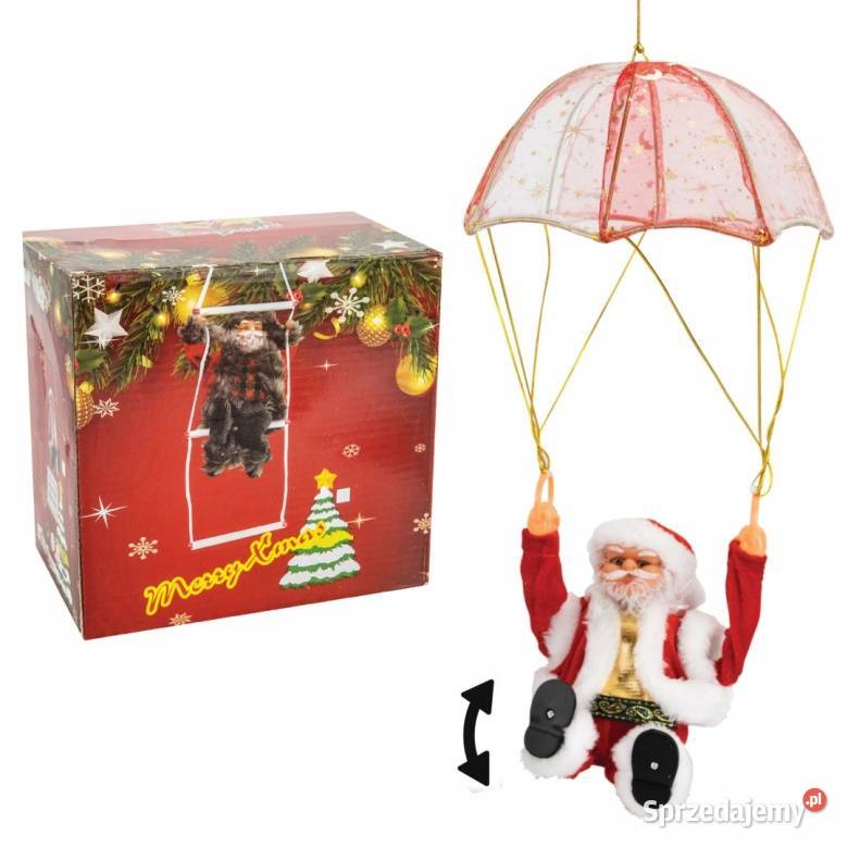 Święty Mikołaj ze spadochronem grajacy 40 Jasło