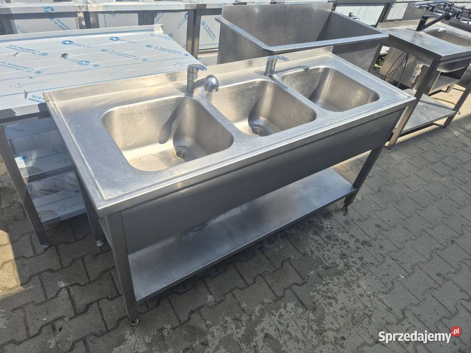 Zlew Gastronomiczny 3 Komorowy Z Półką 1606085 B Ostrów Wielkopolski