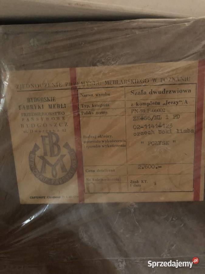 Meble lata 60te bydgoskie fabryki mebli Jerzy Warszawa
