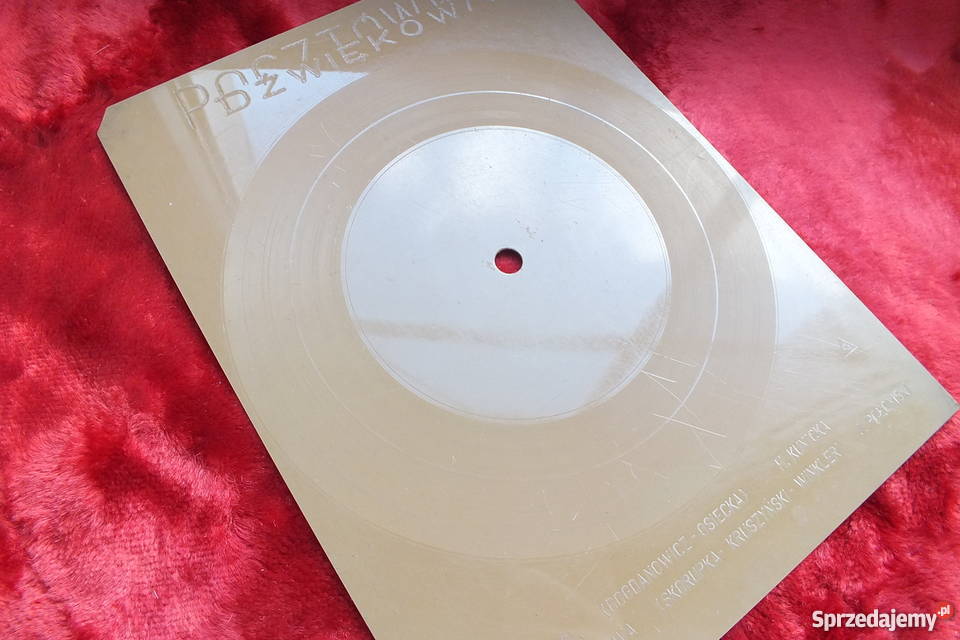 Stara pocztówka dźwiękowa HKunicka i J Połomski 1 płyta lubuskie Żary