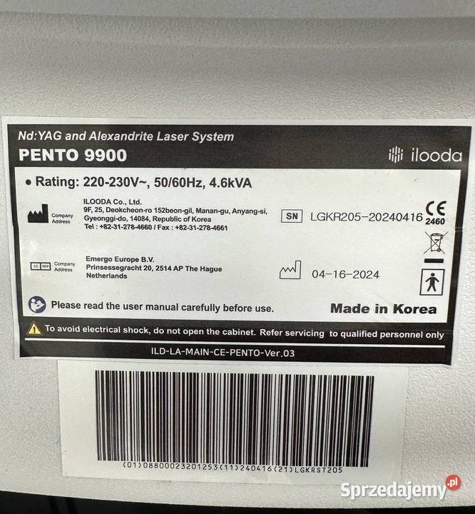 Laser Pento Ilooda śląskie Bielsko-Biała sprzedam