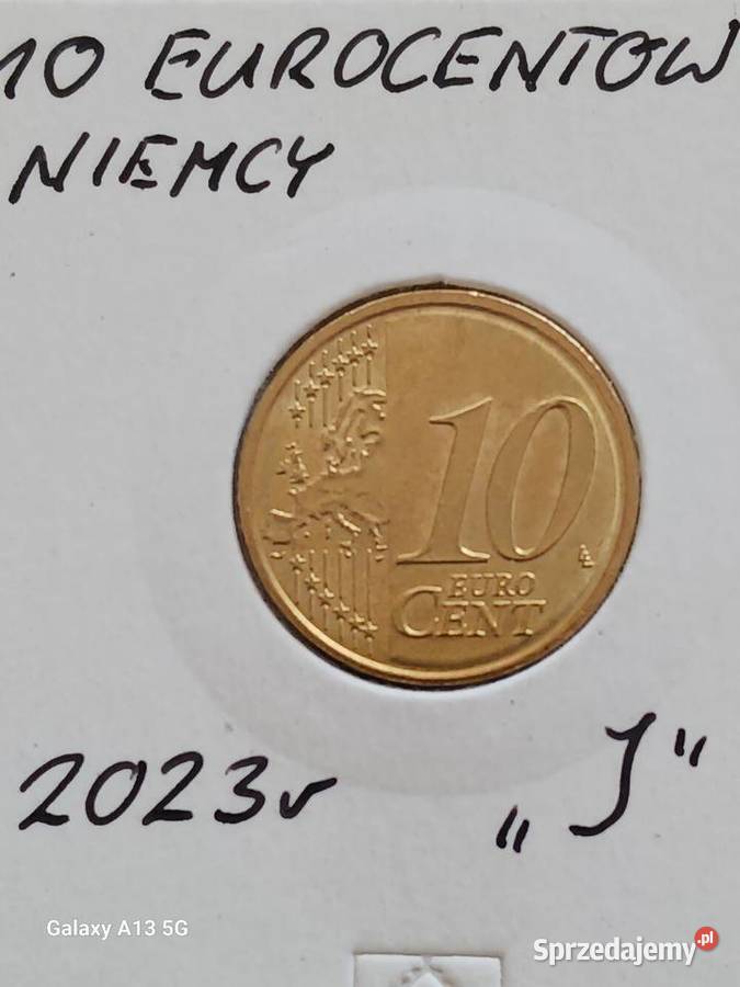 10 Eurocentów Niemcy 2023 r men J Antyki, Sztuka, Kolekcje Konin