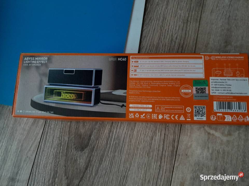 Głośnik bluetooth 2 x 10W 5h Hoco HC40 czarny małopolskie Wieliczka