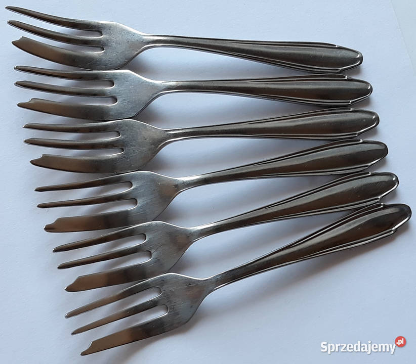 Widelczyki deserowe BAKELIT Gerlach sztućce PRL Dąbrowa Górnicza