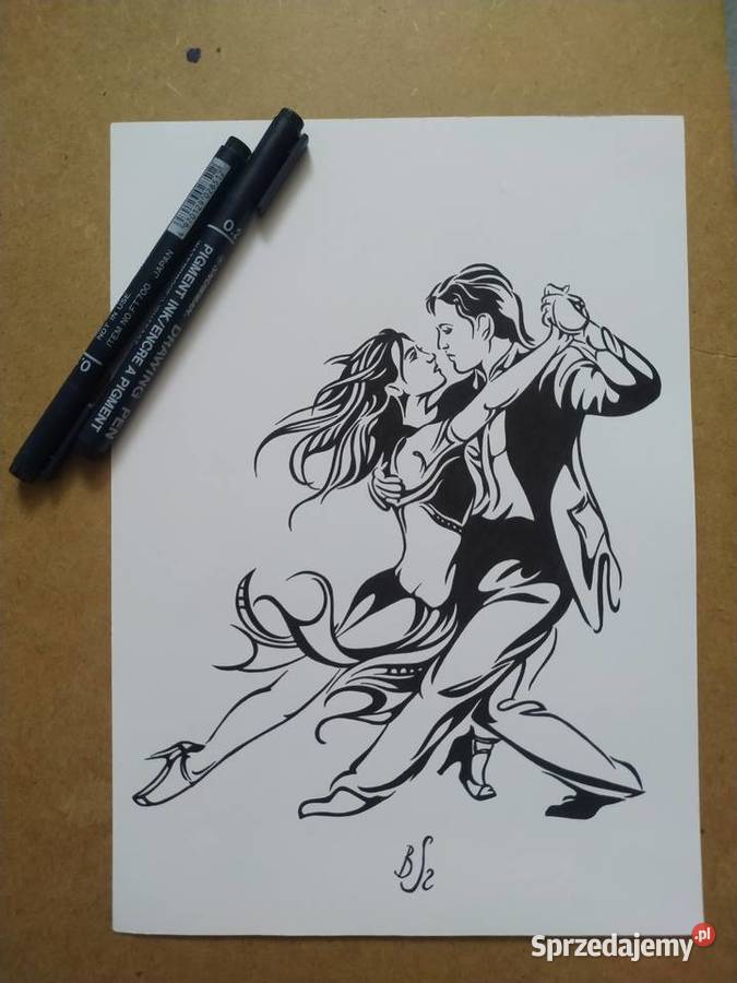 Rysunek w tańcu cienk blok t A4 250 gm2 Antyki, Sztuka, Kolekcje