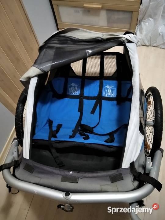 Przyczepka rowerowa dwójki dzieci XLC DUO Poznań