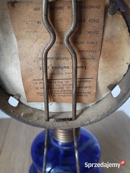 Lampa naftowa szklana Limanowa