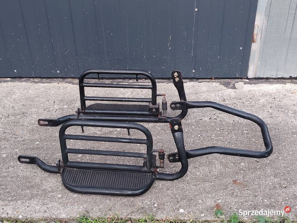 Podnóżki pasażera bagażniki boczne motocyklowe Świerczów