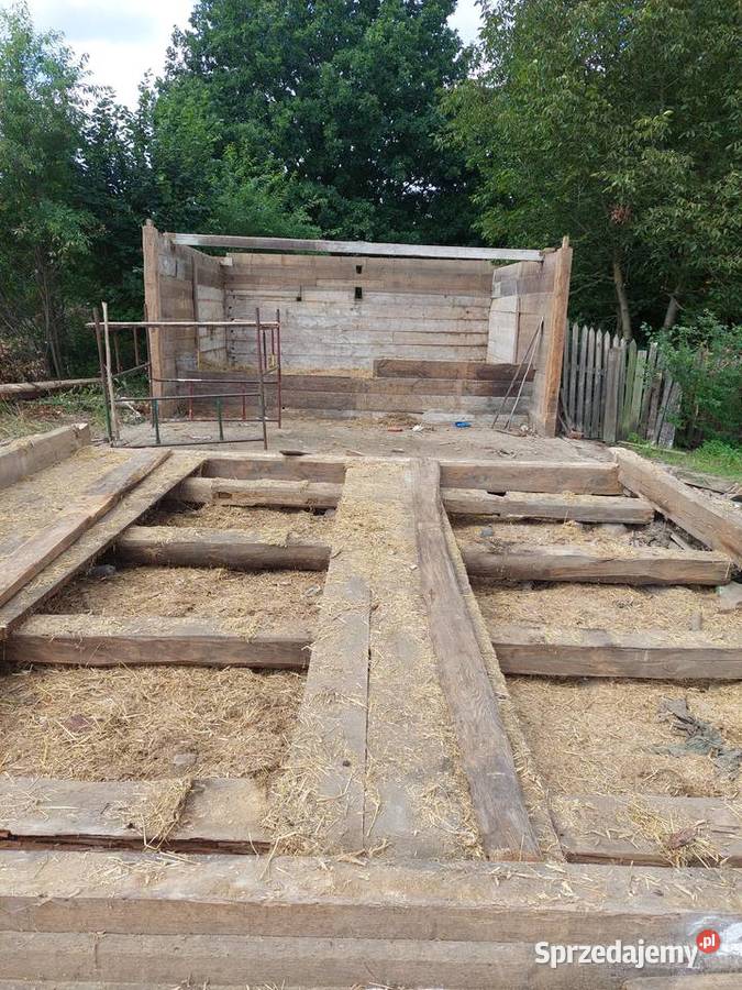 Stodoła z brusów jodłowych 24m x 6m Hale i magazyny Biłgoraj