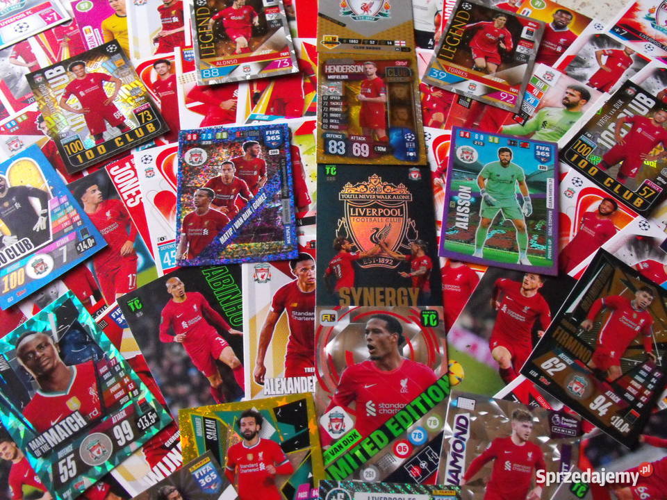 MEGA zestaw FC LIVERPOOL karty piłkarskie FIFA Mykanów