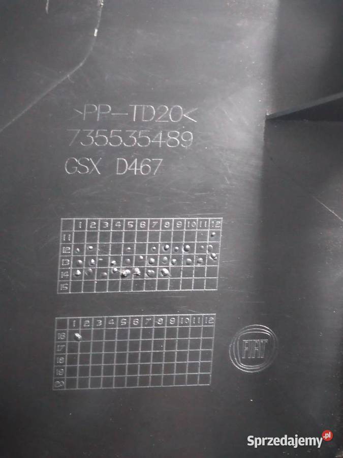 500L NAKŁADKA ZAŚLEPKA KONSOLI FIAT 500L Mietków