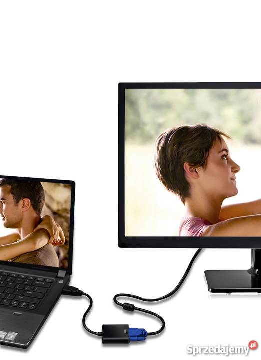 Konwerter Przejściówka HDMI na VGA Full HD Poznań