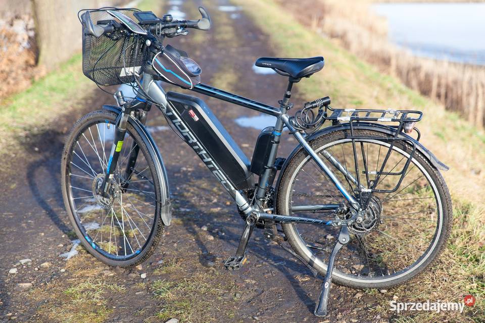 Rower elektryczny trekkingowy rama 22, moc 350W.