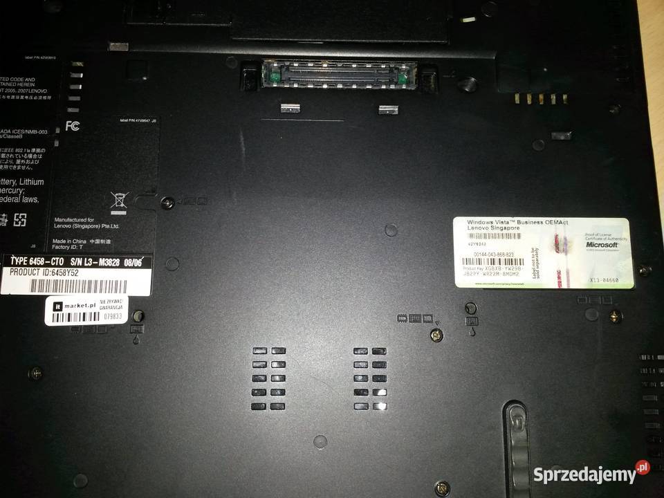 LAPTOP LENOVO T61 NA CZĘŚĆI wielkopolskie Poznań sprzedam
