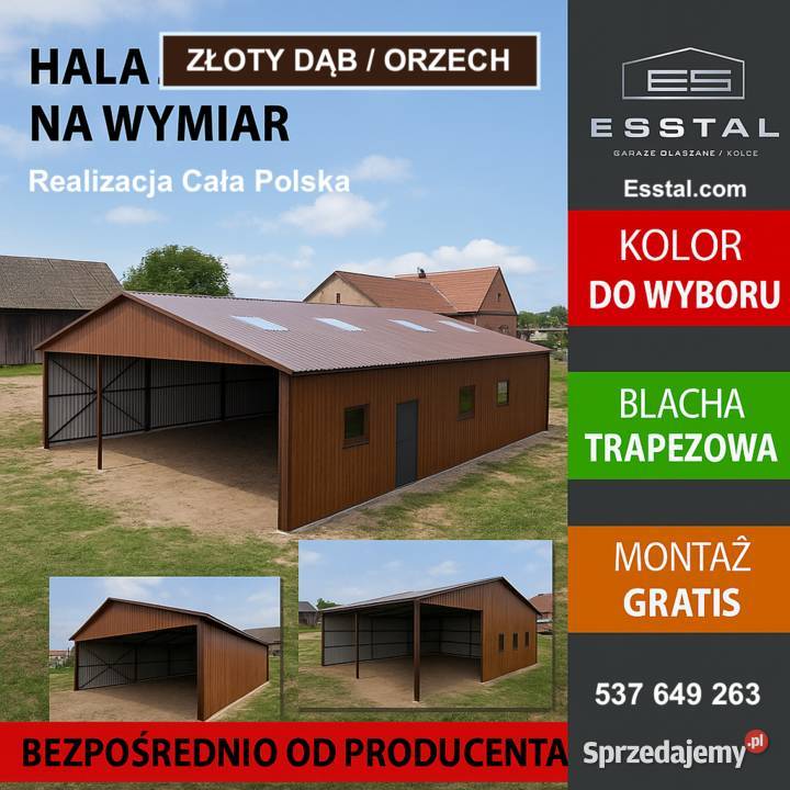 WIATA OTWARTA Wiata Hala Garaż Blaszany Magazyn sprzedam
