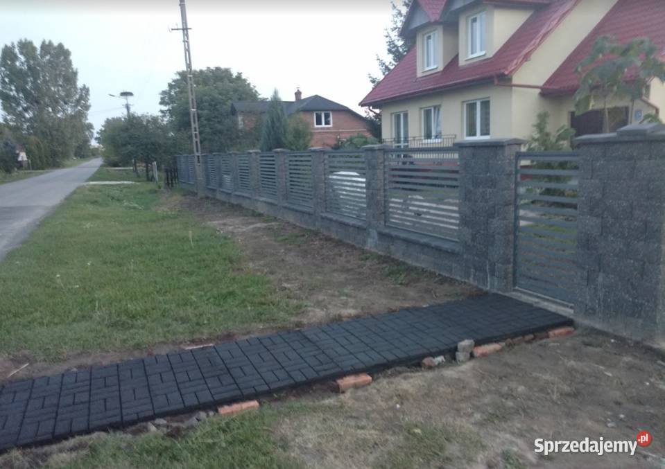Montaż płotów Panelowych 3D Gabiony Bloczki