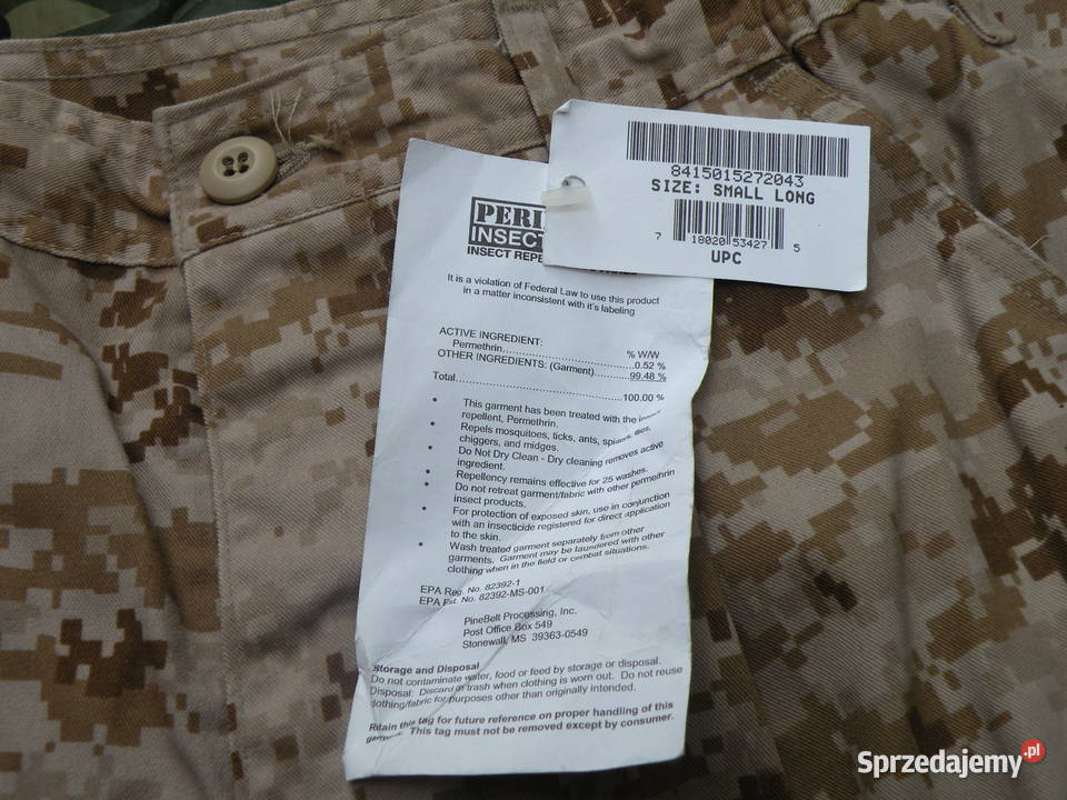 Spodnie MCCUU desert marpat USMC small long Wrocław