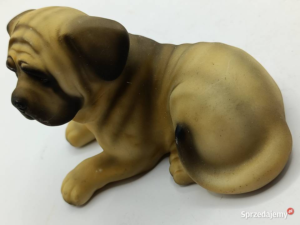 Figurka pies mastif angielski porcelana STILIA