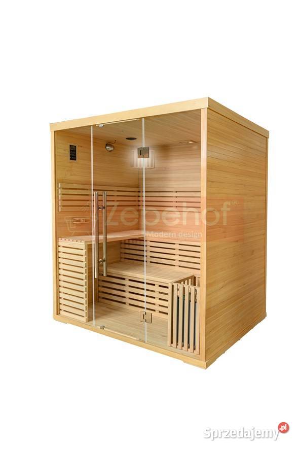 Sauna fińska sucha z piecem 1800x1500mm MOC 8 kW Grabówka