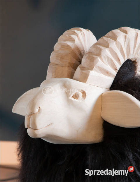 Krzesło baran dekoracyjny czarny Szaflary