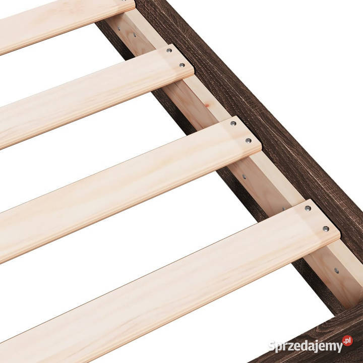 Łóżko bez materaca brązowy dąb 140x200 WM842027