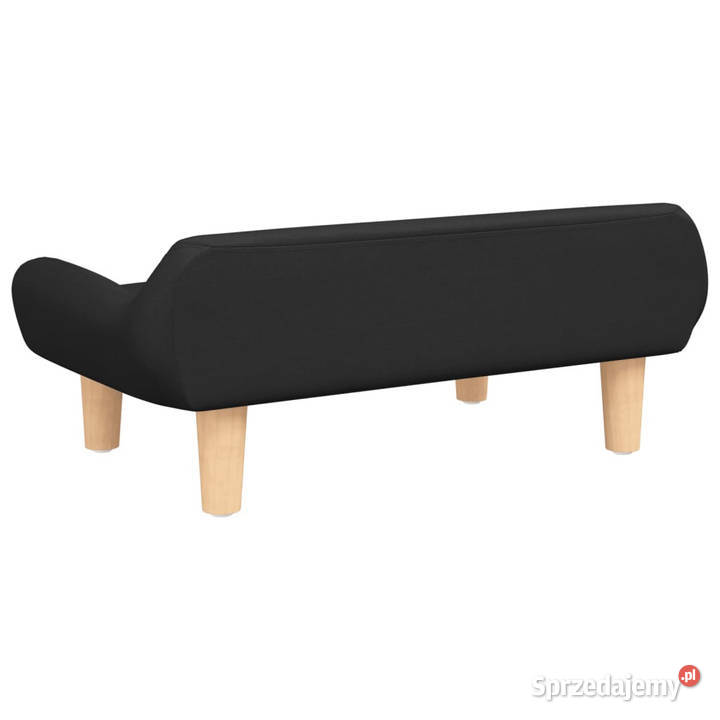 Sofa dzieci czarna 70x40x24 obita tkaniną Warszawa