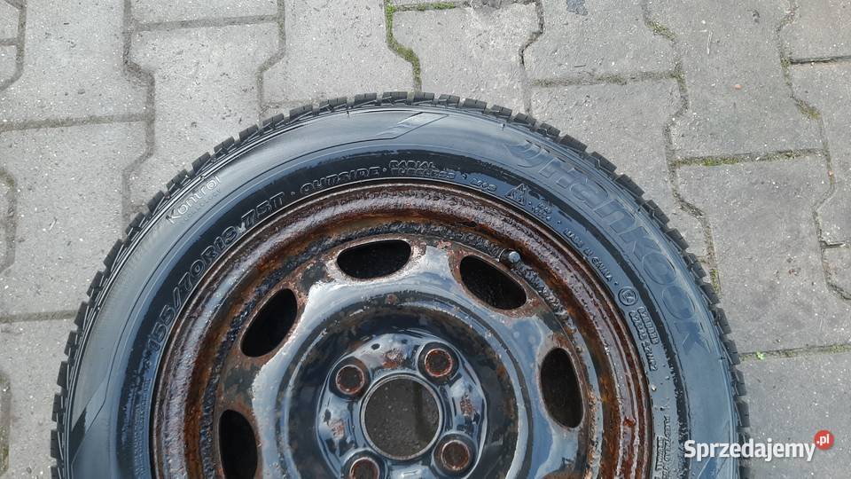 KOŁA OPONY ZIMOWE HANKOOK FELGI 15570 R13 2017 Nowy Tomyśl