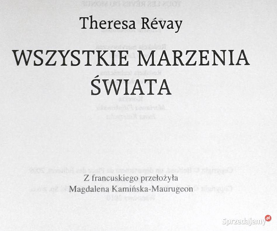 Wszystkie marzenia świata Theresa Rvay
