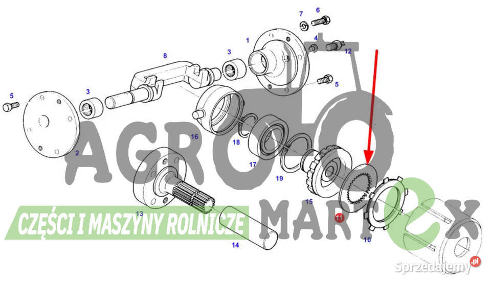 138105220250 178012550520 PRZEKŁADKA TARCZY AGCO Wichrów