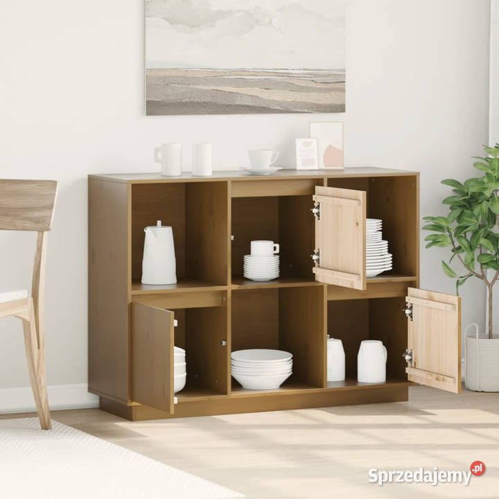 Szafka miodowy brąz 1105x35x80 lite drewno Warszawa