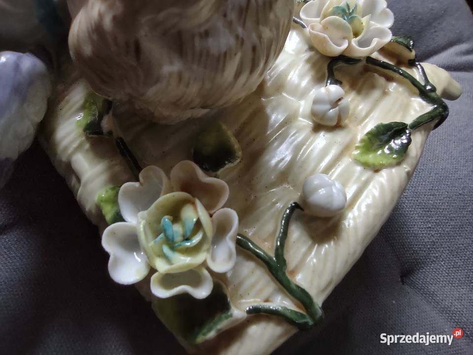 Stara porcelana Miśnia wazonik amorek wielkopolskie Poznań