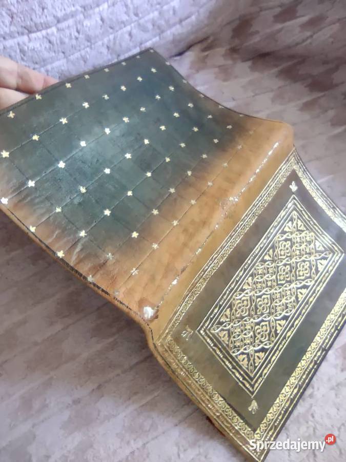 Arabska okładka na książkę wytłaczana skóra