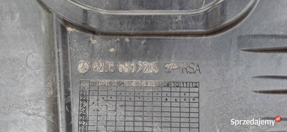 MERCEDES CKLASA W206 OSŁONA PŁYTA PODWOZIA lubuskie
