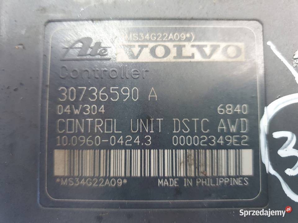 Volvo S40 II V50 POMPA ABS hamulcowa STEROWNIK