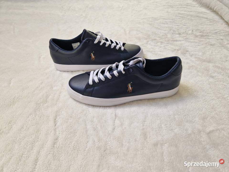 Nowe granatowe buty męskie Sneakersy Polo Ralph skóra