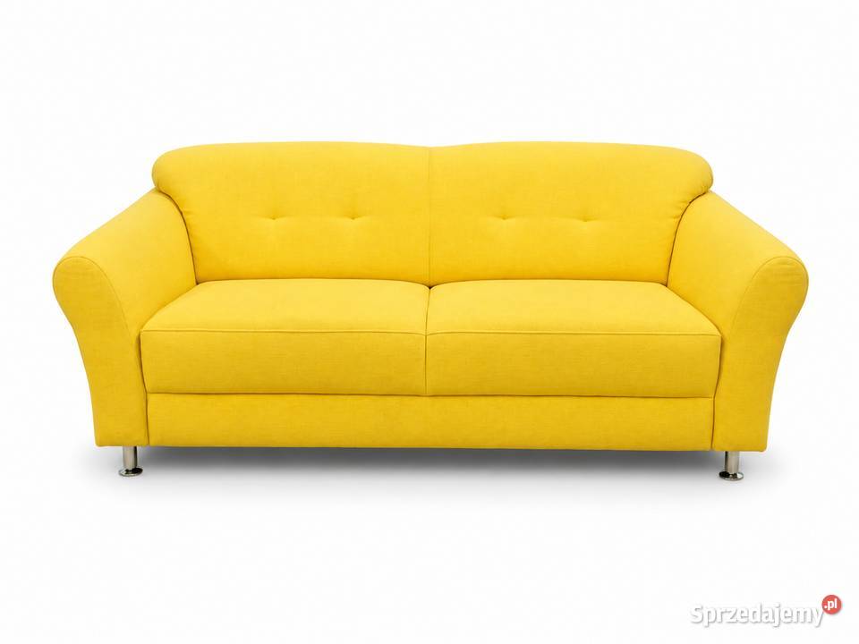 Żółta Sofa idealna do biura domowych wnętrz Nowy Sącz