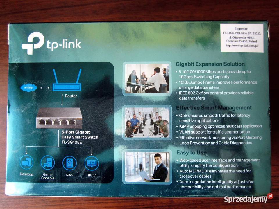 TPLink TLSG105E Switch 5 portów praktycznie switch Internet i komunikacja świętokrzyskie Kielce
